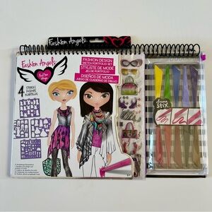 New Fashion Angels Find Your Wings Fashion Design Sketch Portfolio Set Book